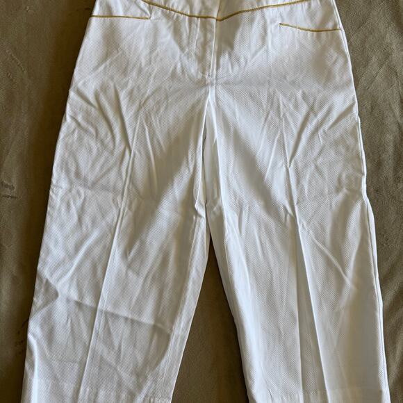 New! Isaac Mizrahi Target White Cropped Dress Pants Size 2 - Picture 1 of 7